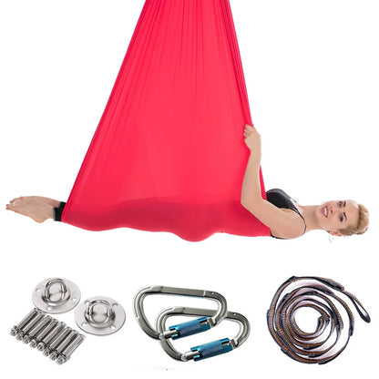 Full Set Elastic Aerial Yoga Hammock