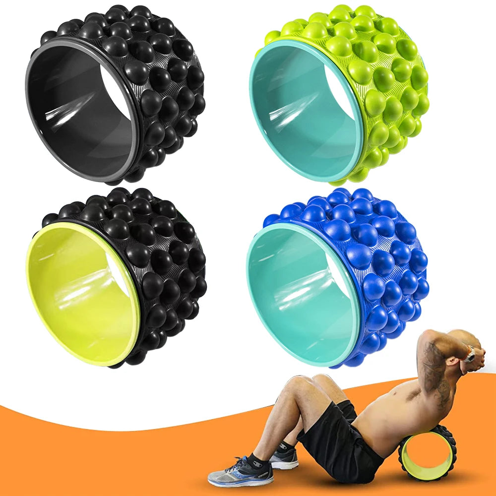 Yoga Wheel Foam Roller - Blue