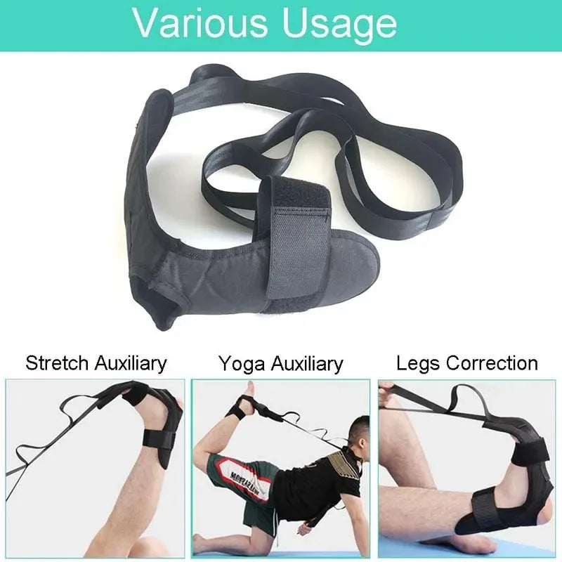 Yoga Flexibility Leg Belt - Black