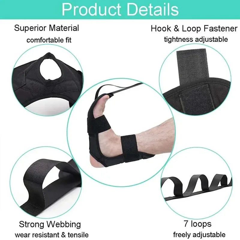 Yoga Flexibility Leg Belt - Black