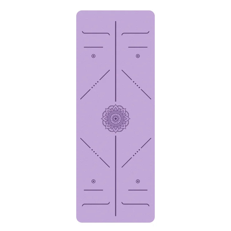 Natural Rubber Yoga Mat - Blue