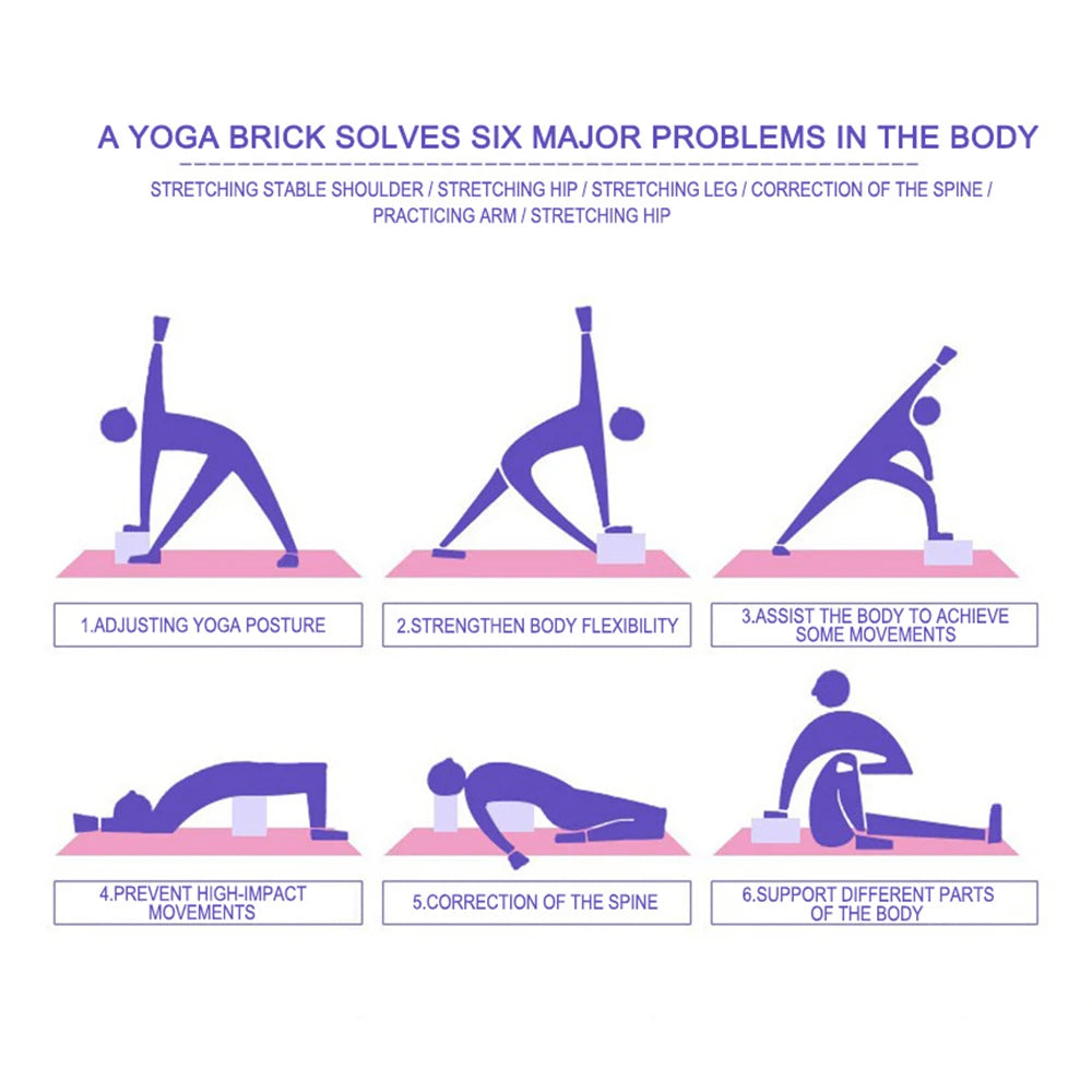 EVA Foam Yoga Brick - Pink